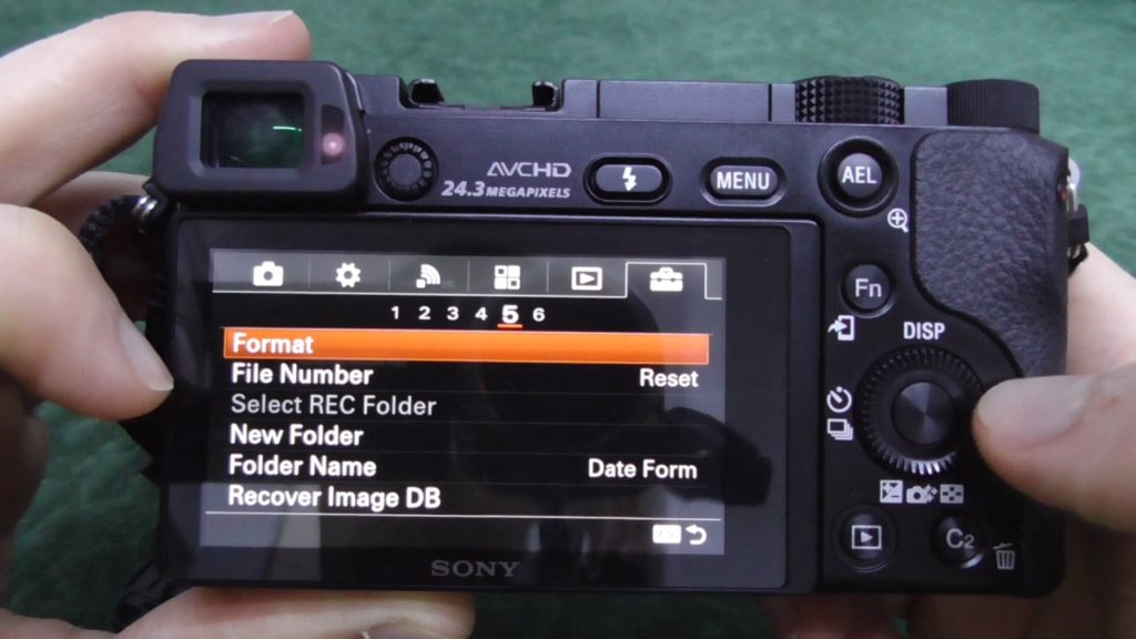 Formater la carte mémoire à l'aide d'un appareil photo
