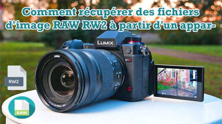 récupérer des fichiers d'image Panasonic RW2