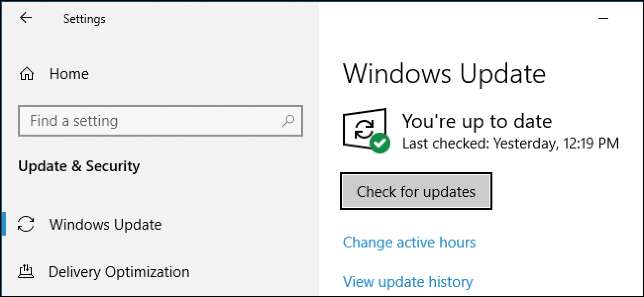 Mettez à jour votre système d'exploitation Windows