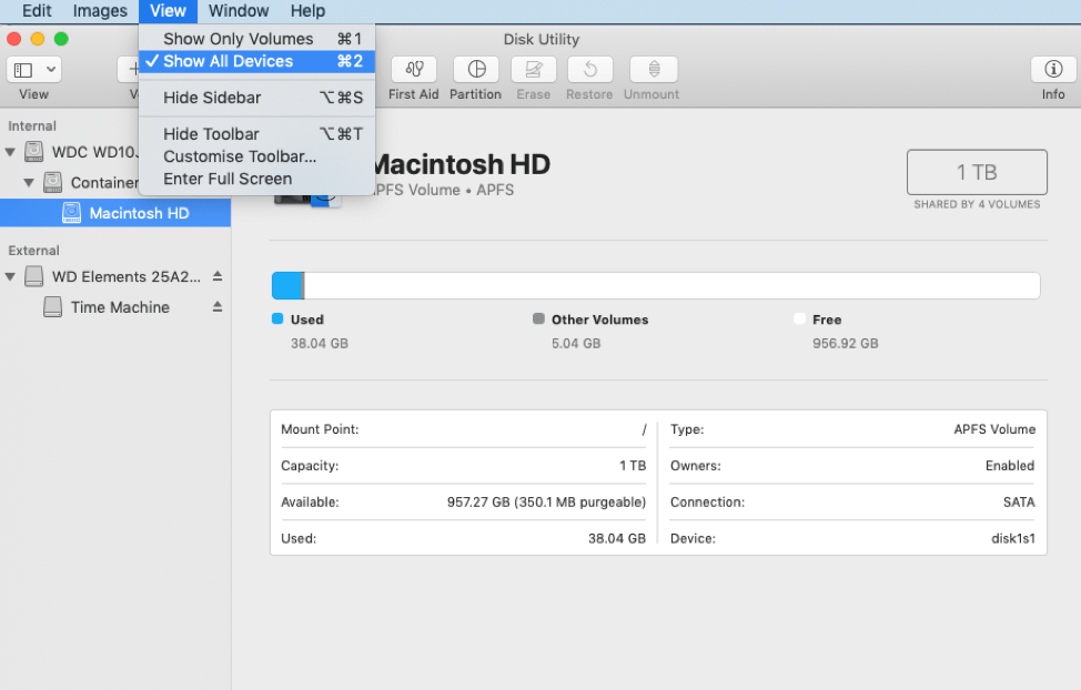 Montez un disque dur externe sur Mac2
