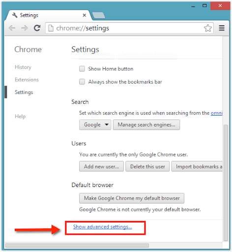 paramètres avancés