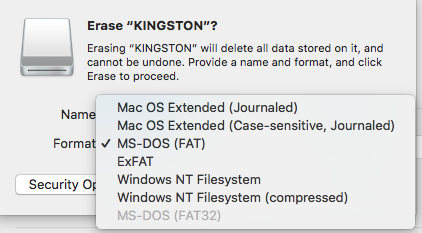 résoudre le problème de l'utilitaire de disque Mac grisé FAT32