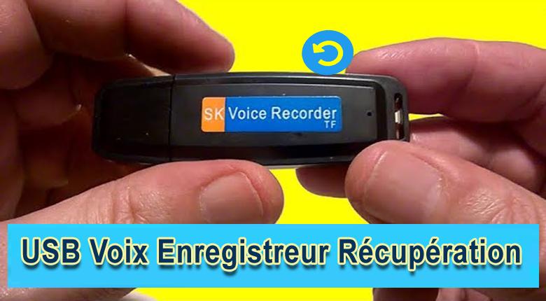 récupérer des fichiers à partir de l'enregistreur vocal USB