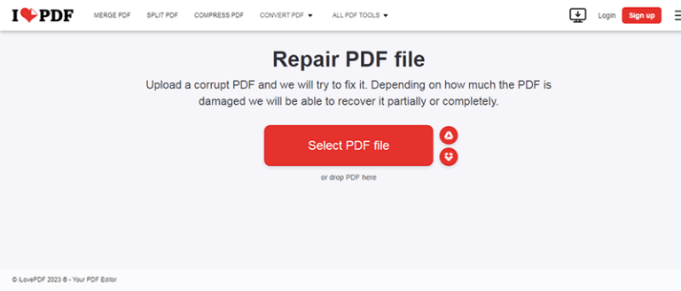 PDF Fichier Récupération