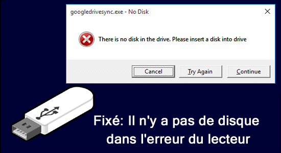 Fixé: Il n'y a pas de disque dans l'erreur du lecteur (9 façons)