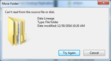  Ne peut pas Lire De Source Fichier ou Disque 