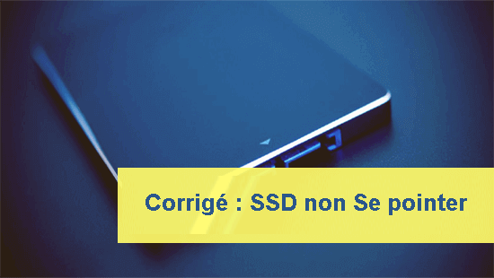 SSD non se pointer dans Gestion des disques