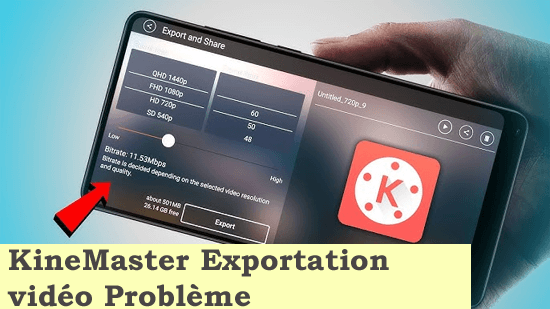 KineMaster Exportation vidéo Problème