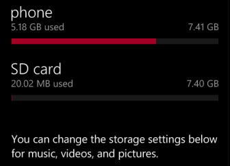 Formater la carte mémoire sur Windows Phone1